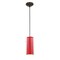 Access Lighting Glassn Glass Cylinder, Pendant, Oil Rubbed Bronze Finish, Clear Red Glass 28033-1C-ORB/CLRD - alternate 1
